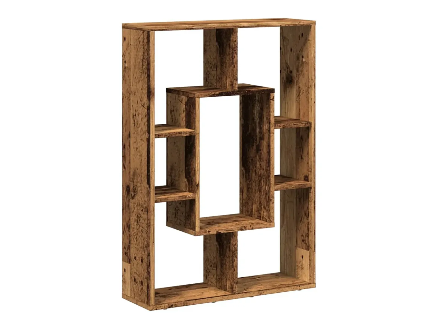 Estantería madera de ingeniería color envejecido 63x20x90 cm