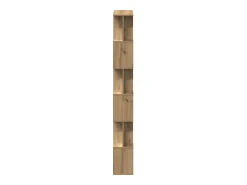 Estantería madera de ingeniería roble artisan 80x24x192 cm