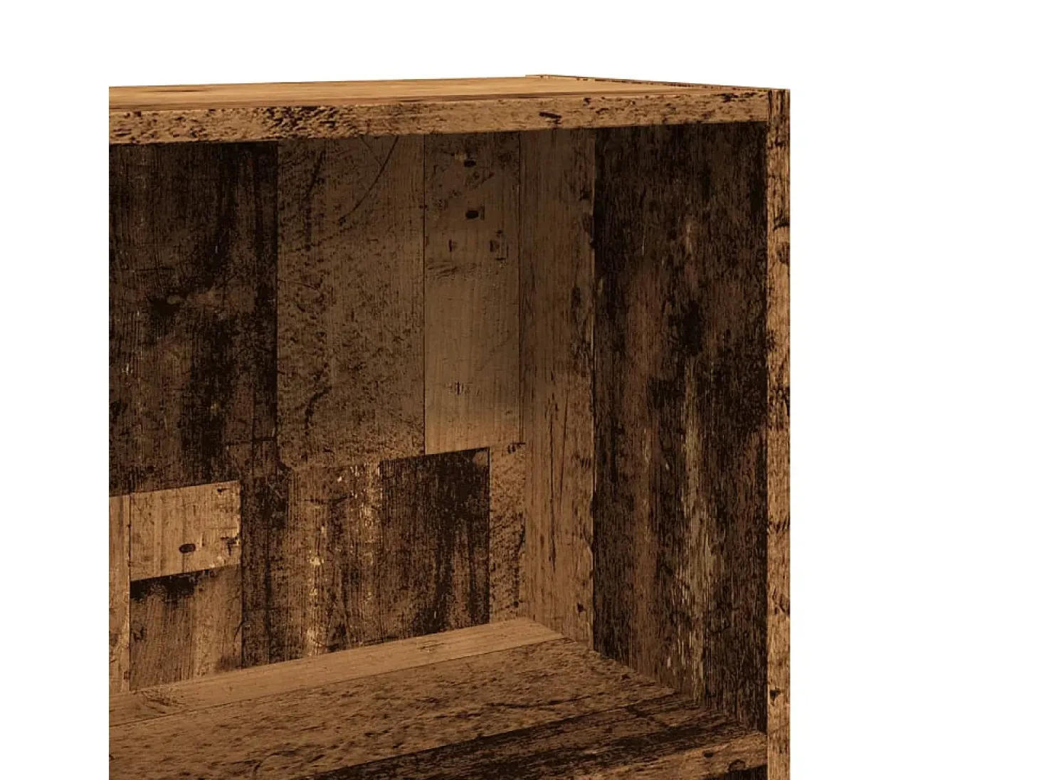 Estantería madera de ingeniería color envejecido 40x24x176 cm