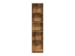 Estantería madera de ingeniería color envejecido 40x24x176 cm