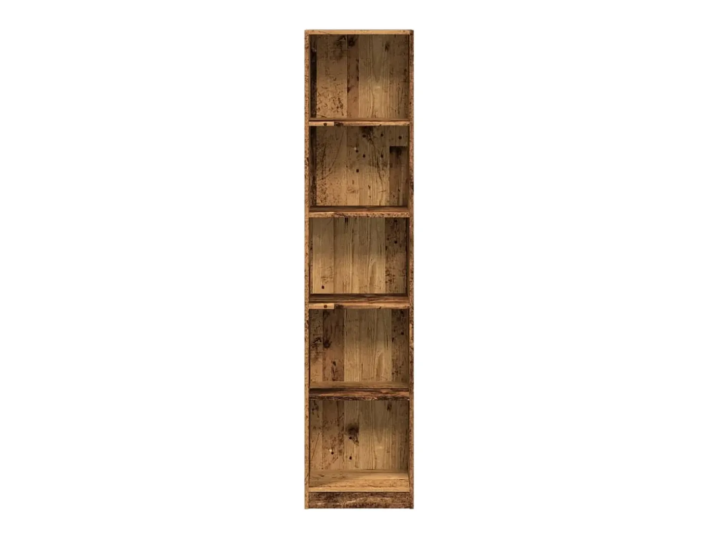 Estantería madera de ingeniería color envejecido 40x24x176 cm