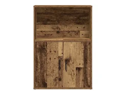 Estantería madera de ingeniería color envejecido 60x24x85 cm