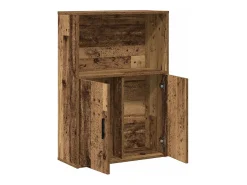 Estantería madera de ingeniería color envejecido 60x24x85 cm