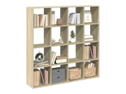 Estantería madera de ingeniería roble Sonoma 137,5x29x137,5 cm