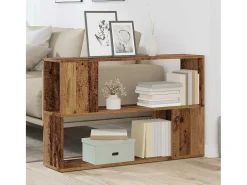 Estantería madera de ingeniería madera envejecida 100x24x63 cm