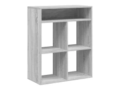 Estantería madera de ingeniería color gris sonoma 66x31x80 cm