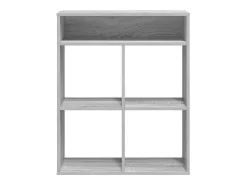 Estantería madera de ingeniería color gris sonoma 66x31x80 cm