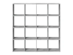 Estantería madera de ingeniería gris hormigón 137,5x29x137,5 cm