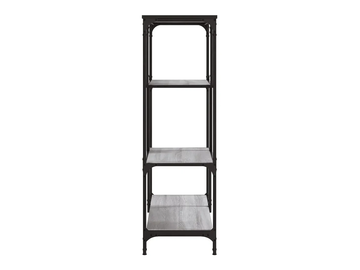 Estantería madera de ingeniería y acero Sonoma gris 81x36x115cm