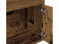 Estantería madera de ingeniería color envejecido 31x24x127 cm