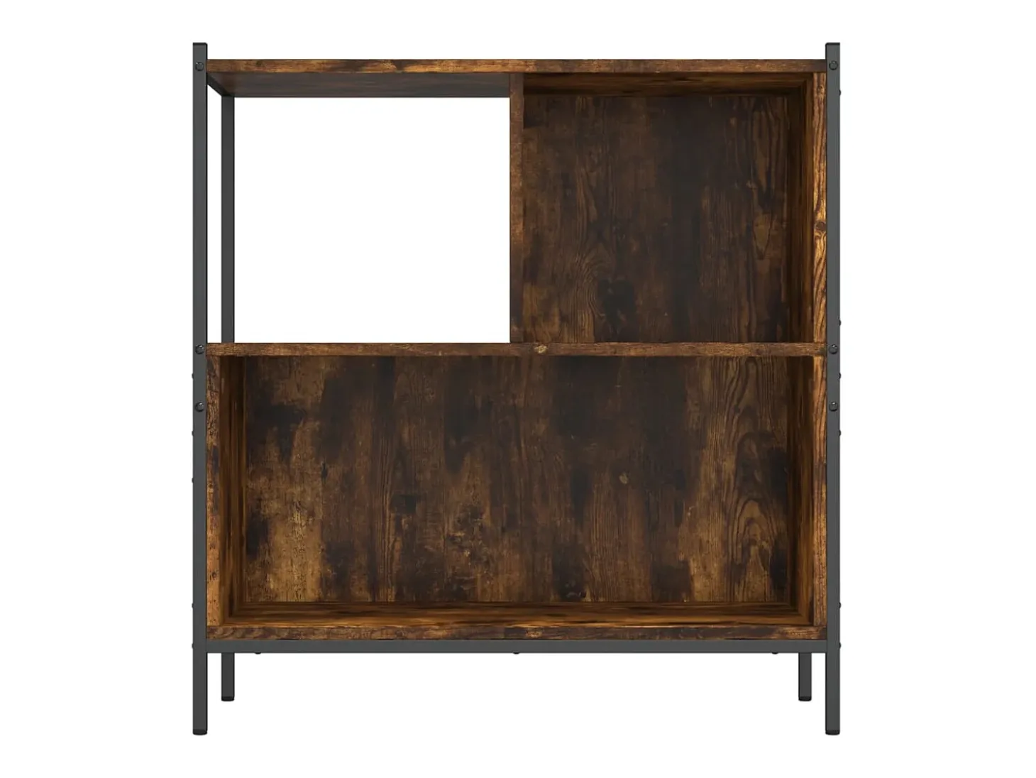 Estantería madera de ingeniería roble ahumado 72x28x77,5 cm
