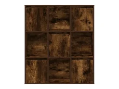 Estantería madera de ingeniería roble ahumado 89x24x101,5 cm
