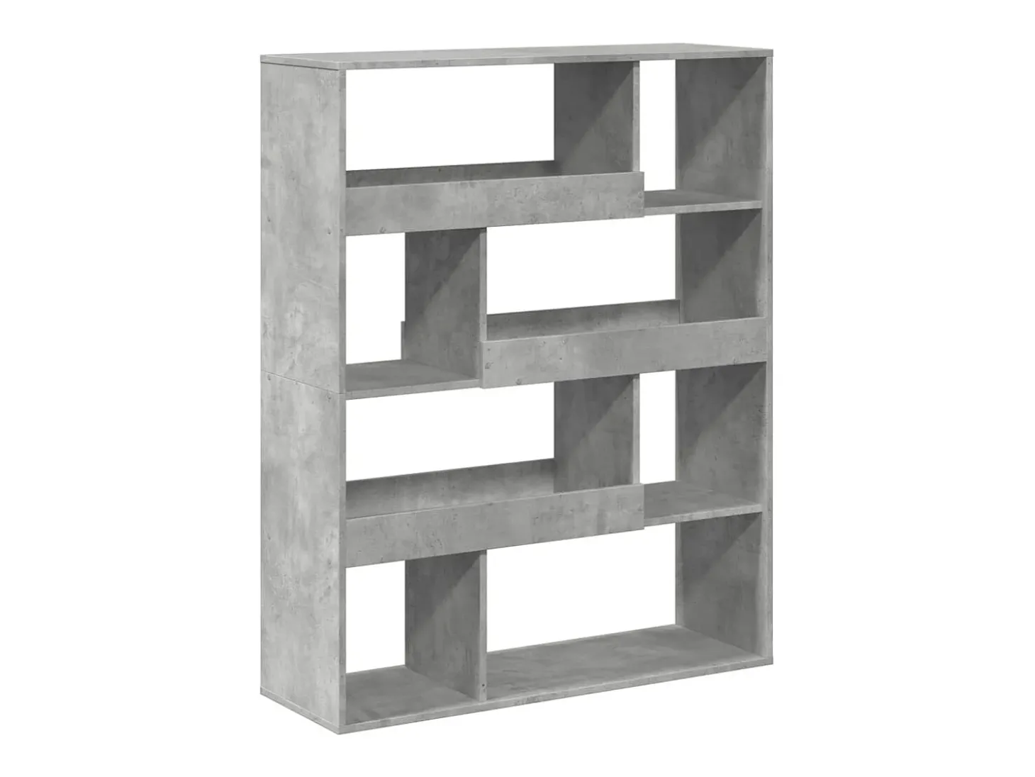 Estantería madera de ingeniería gris hormigón 100x33x125,5 cm