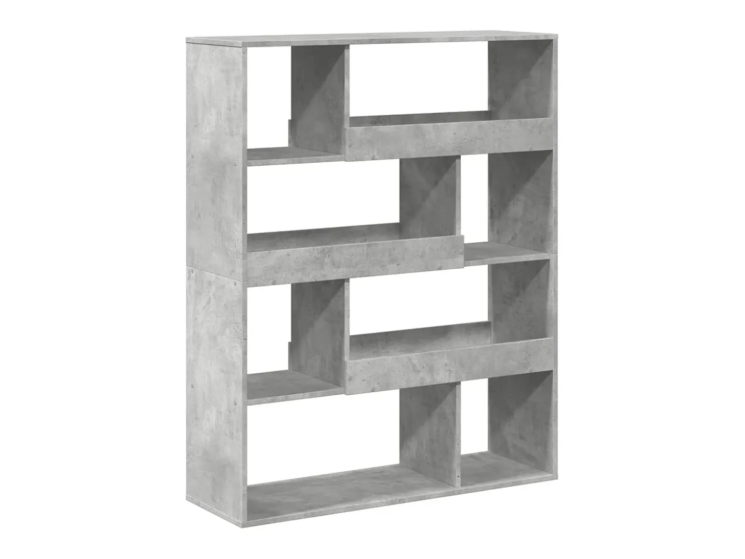 Estantería madera de ingeniería gris hormigón 100x33x125,5 cm