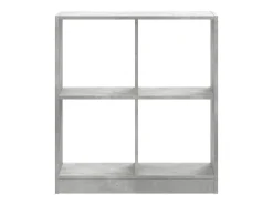 Estantería madera de ingeniería gris hormigón 68,5x32x75 cm