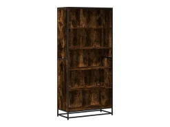 Estantería madera de ingeniería roble ahumado 80,5x35x170,5 cm
