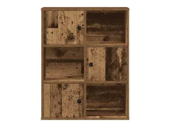 Estantería madera de ingeniería color envejecido 60x24x76,5 cm