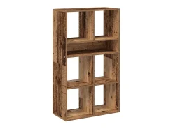 Estantería madera de ingeniería envejecida 66x31x112 cm