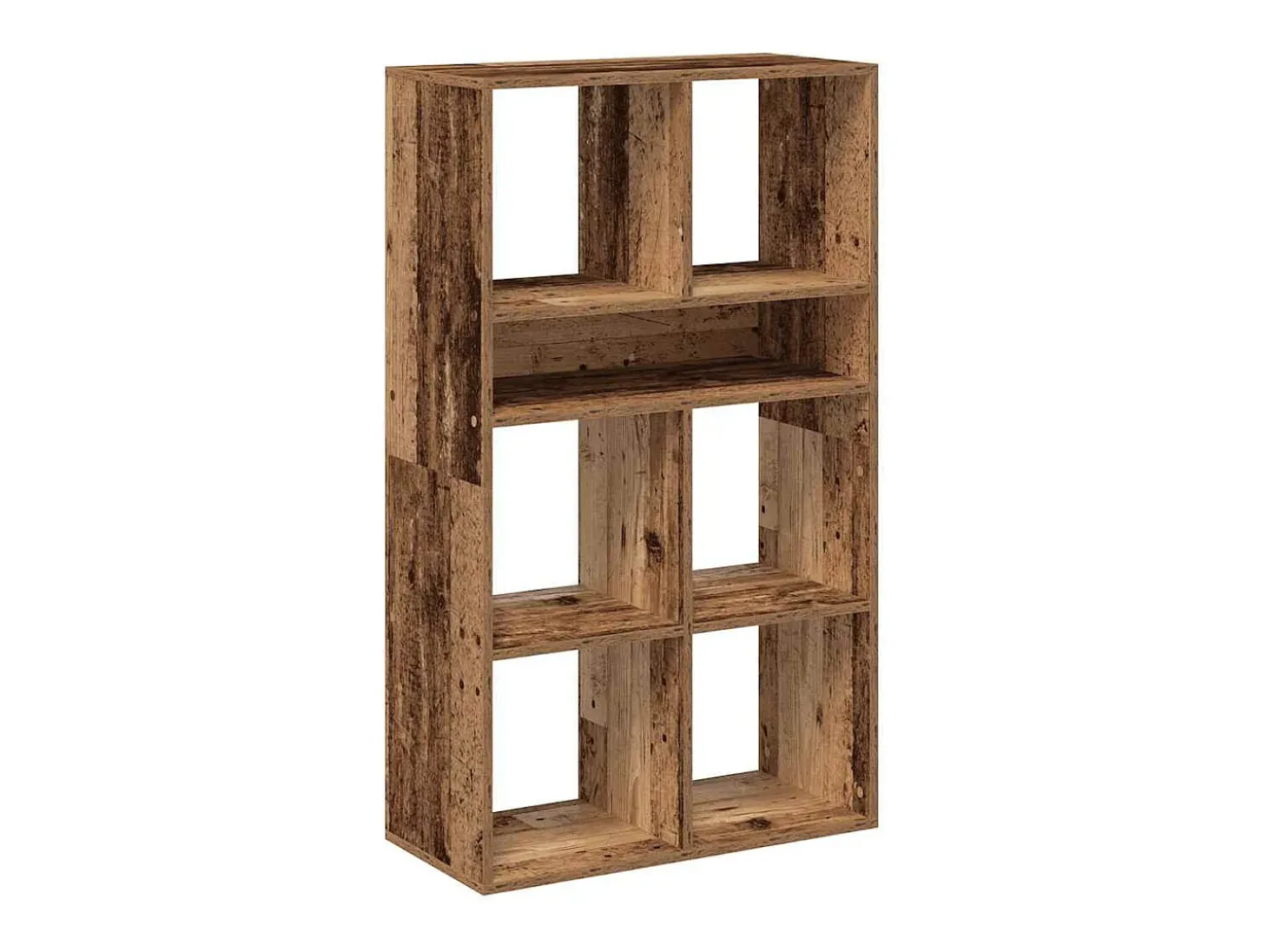 Estantería madera de ingeniería envejecida 66x31x112 cm