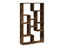 Estantería madera de ingeniería roble ahumado 72x20x120 cm