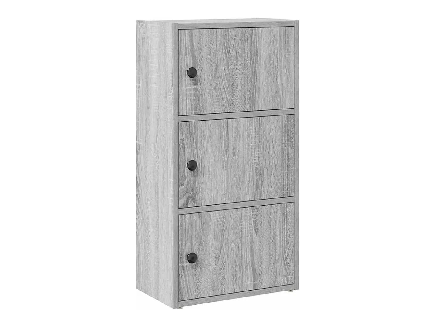 Estantería madera de ingeniería gris sonoma 40x24x77 cm