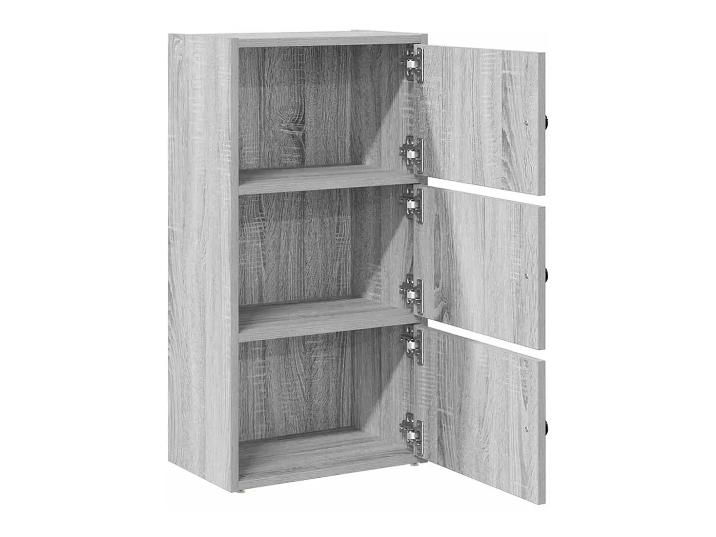 Estantería madera de ingeniería gris sonoma 40x24x77 cm