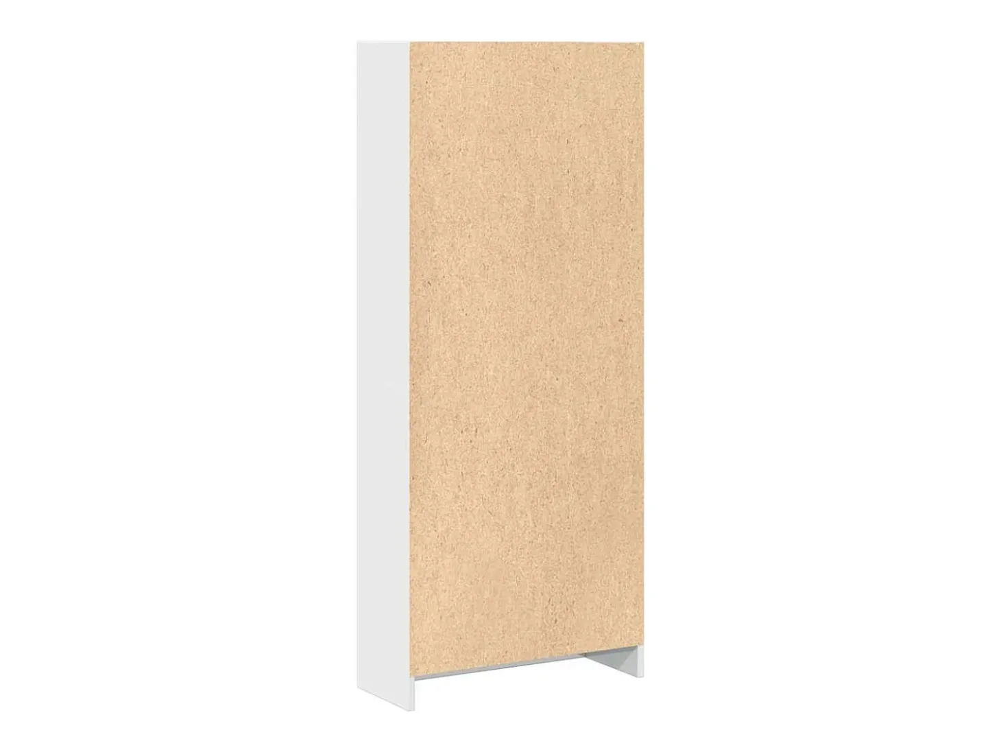 Estantería madera de ingeniería blanco brillo 60x24x143 cm