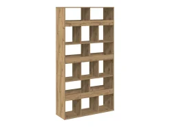 Estantería madera de ingeniería roble artisan 100x33x187,5 cm