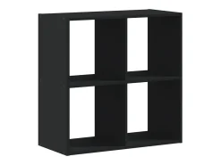 Estantería madera de ingeniería negro 68,5x32x68,5 cm
