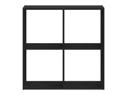 Estantería madera de ingeniería negro 68,5x32x68,5 cm