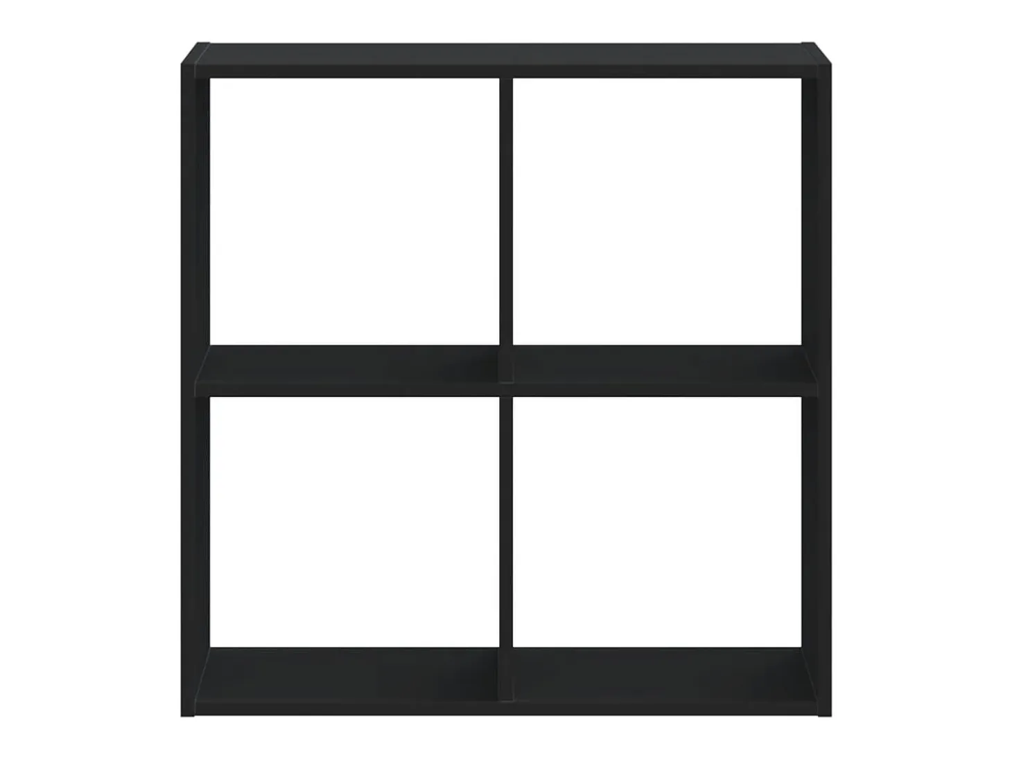 Estantería madera de ingeniería negro 68,5x32x68,5 cm