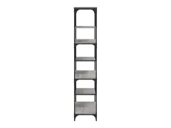 Estantería madera de ingeniería gris Sonoma 81x36x176 cm