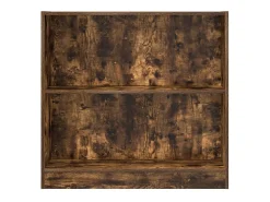 Estantería madera de ingeniería roble ahumado 80x24x76 cm