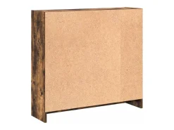 Estantería madera de ingeniería roble ahumado 80x24x76 cm