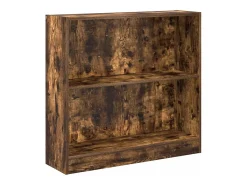 Estantería madera de ingeniería roble ahumado 80x24x76 cm