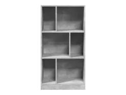 Estantería madera de ingeniería gris hormigón 57x28,5x107,5 cm