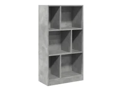 Estantería madera de ingeniería gris hormigón 57x28,5x107,5 cm