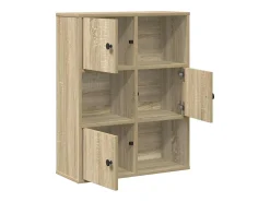 Estantería madera de ingeniería roble sonoma 60x24x76,5 cm