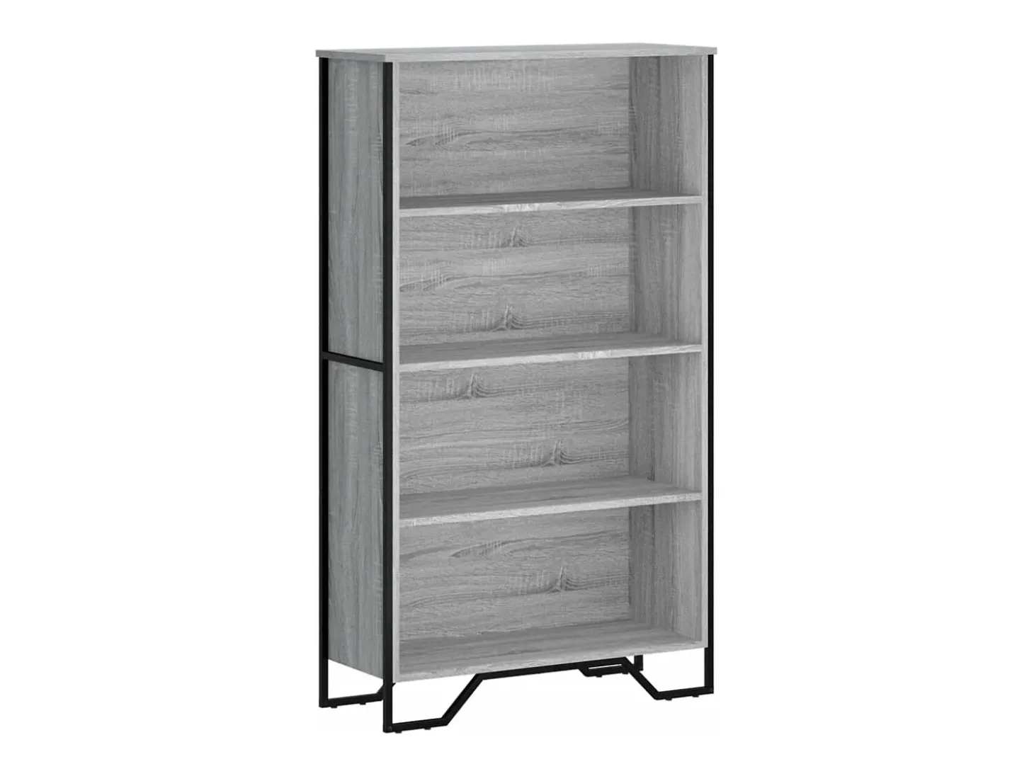 Estantería madera de ingeniería gris Sonoma 80x31x137,5 cm