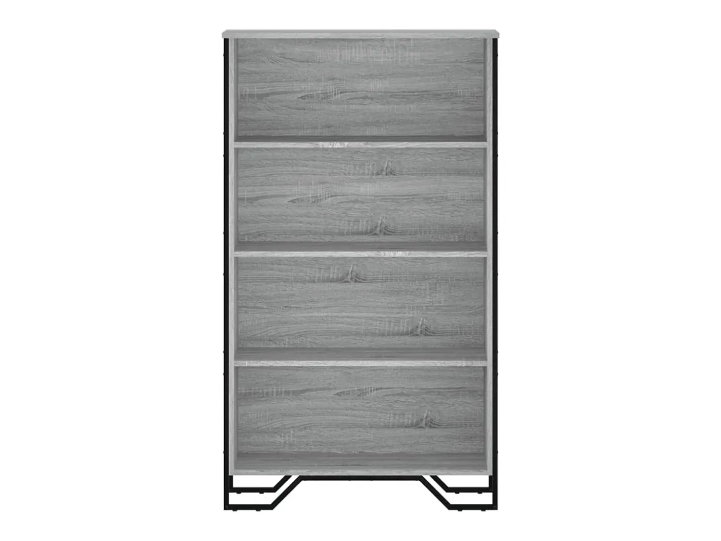 Estantería madera de ingeniería gris Sonoma 80x31x137,5 cm