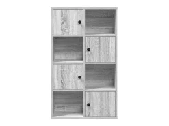 Estantería madera de ingeniería gris sonoma 60x24x101,5 cm