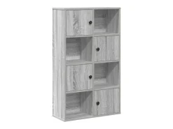 Estantería madera de ingeniería gris sonoma 60x24x101,5 cm
