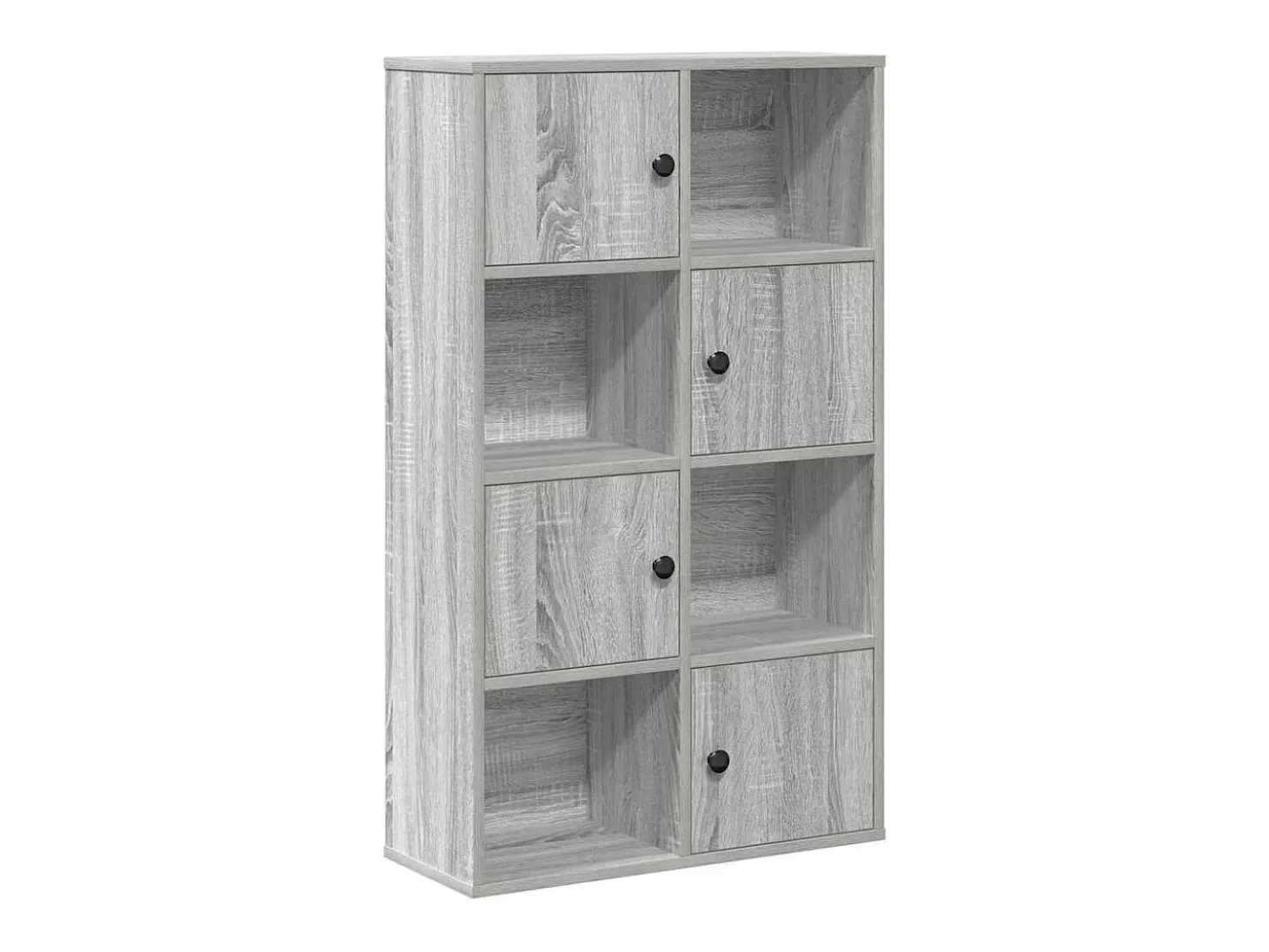Estantería madera de ingeniería gris sonoma 60x24x101,5 cm