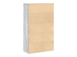 Estantería madera de ingeniería gris sonoma 60x24x101,5 cm