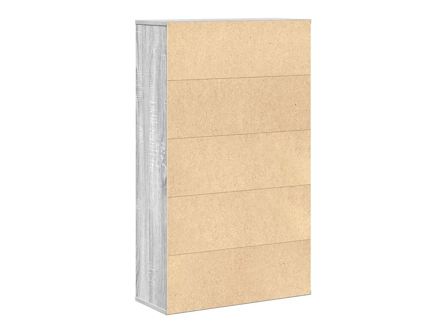Estantería madera de ingeniería gris sonoma 60x24x101,5 cm