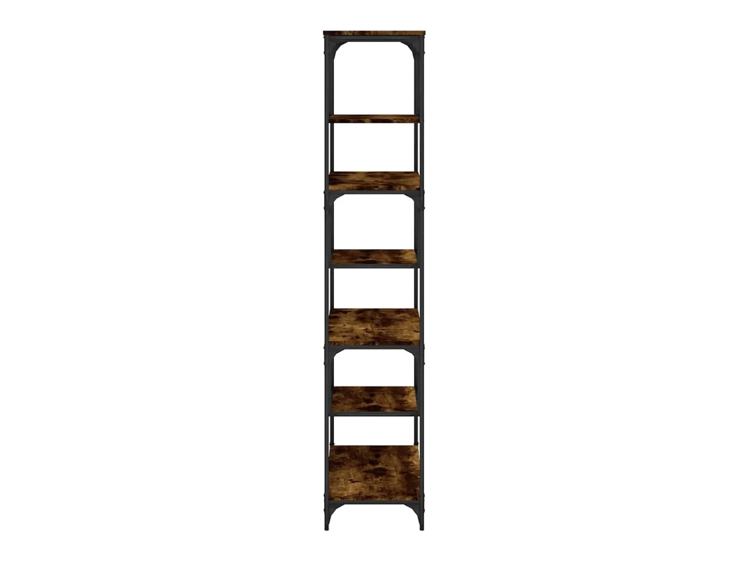 Estantería madera de ingeniería roble ahumado 81x36x176 cm
