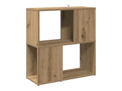 Estantería madera de ingeniería roble artisan 60x24x63 cm