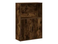 Estantería madera de ingeniería roble ahumado 60x24x85 cm