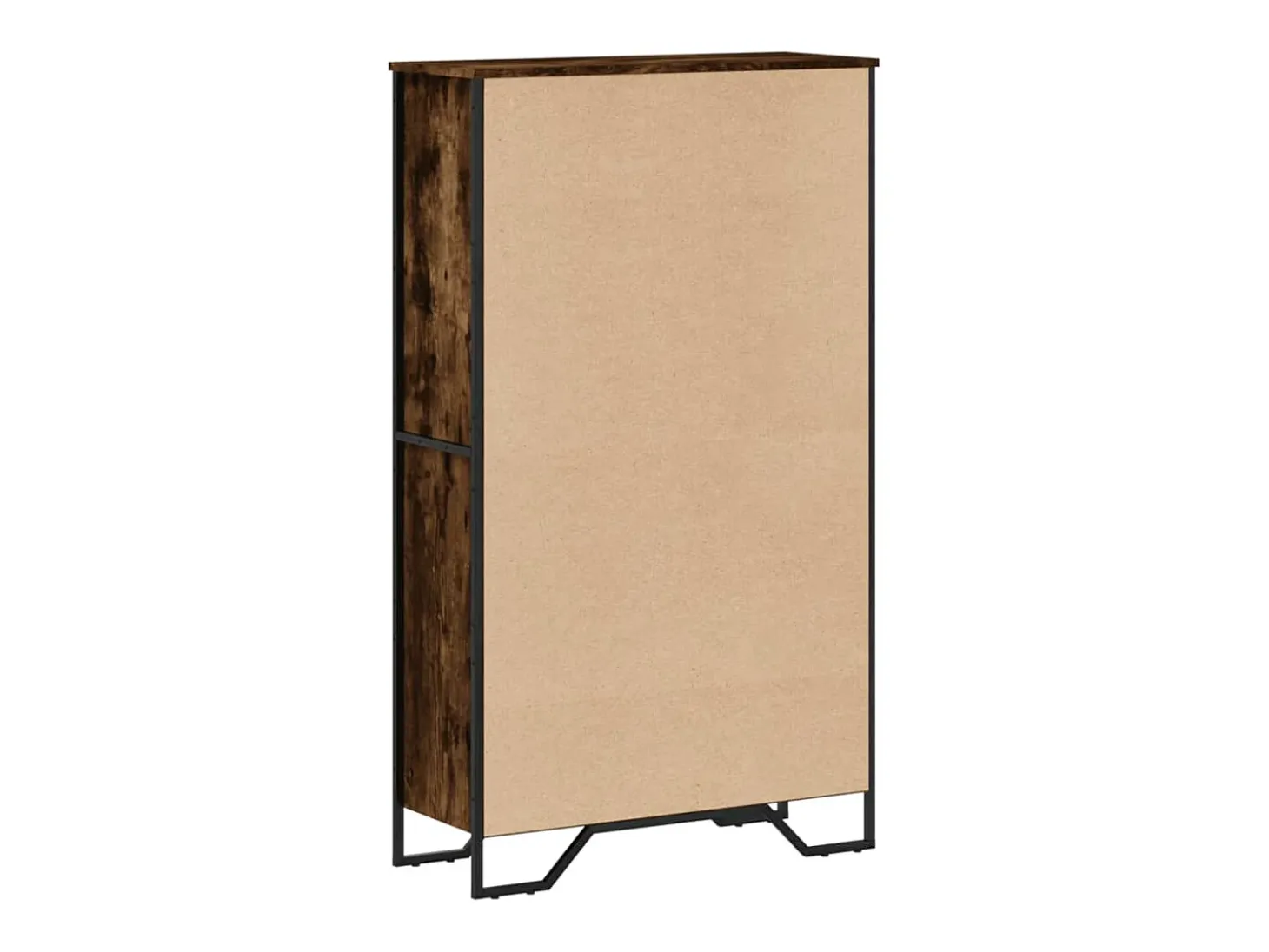 Estantería madera de ingeniería roble ahumado 80x31x137,5 cm