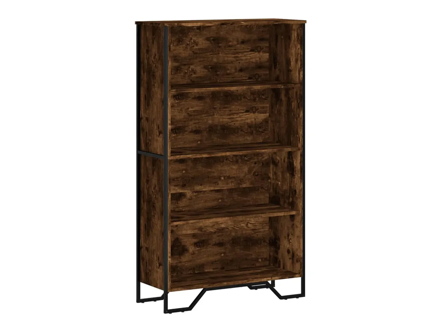 Estantería madera de ingeniería roble ahumado 80x31x137,5 cm